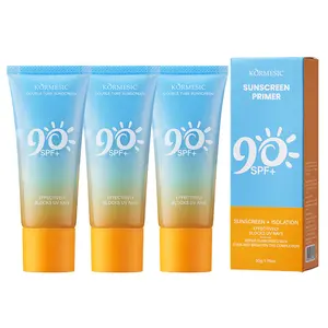 Sunscreen SPF 90, Sun Screen Protector For Face and Body, Broad Spectrum Sunscreen UVA/UVB Protection, Lightweight Non Sticky, Waterproof Sweatproof Long Lasting, No White Cast