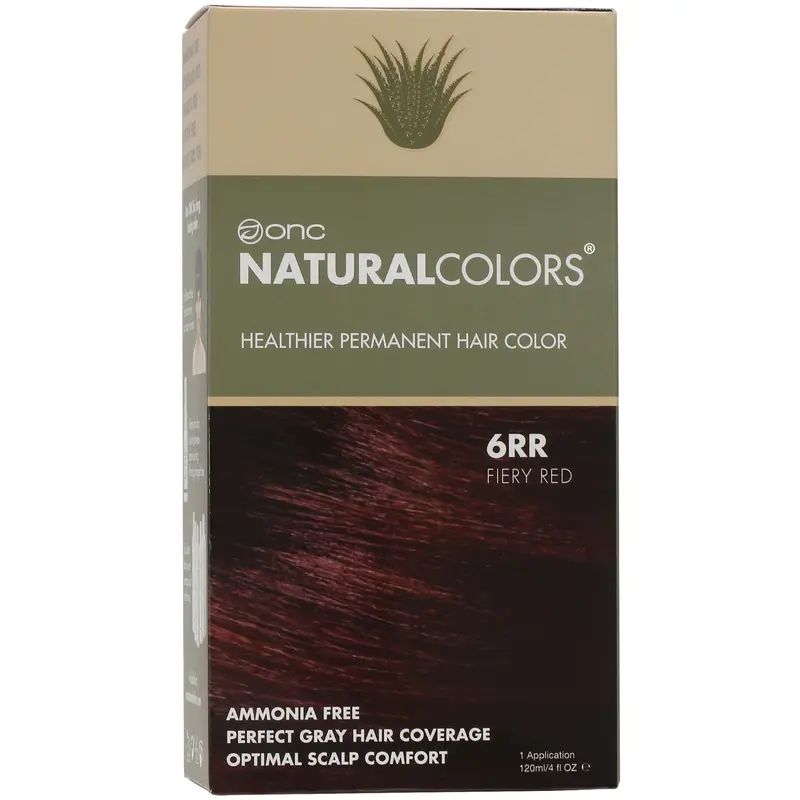 6RR Fiery Red Heat Activated Hair Dye With Organic Ingredients 120 mL / 4 fl. oz.