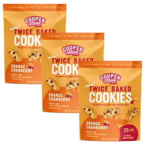 Orange Cranberry Twice Baked Cookies 5oz - 3 Pack