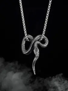 Punk Style Snake Design Pendant Necklace, Fashion Jewelry for Party, Daily Clothing Decor, Trendy All-match & Exquisite Jewelry for Birthday Gift, Fashionable Jewelry Accessories, Exquisite Chain Jewelry