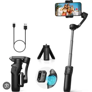 hohem iSteady X3 SE Gimbal Stabilizer for iPhone & Android, Smartphone Foldable Gimbal with Detachable Remote Control, Portable Foldable 3- Axis Phone Gimbal for Android & iPhone17 series, Ideal for Travel Vlogg