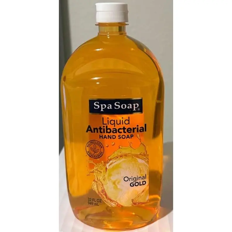 Spa Soap Liquid Antibacterial Hand Soap Original Gold 32 FL OZ. Refill