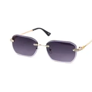 Rectangle Rimless Sunglasses