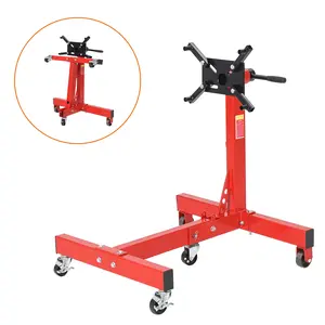 1500 LBS Engine Stand Foldable Rotating Engine Stand with 360-Degree Rotating Head,4 -Adjustable Arms & 5-Casters,for Vehicle Maintenance and Auto Repair
