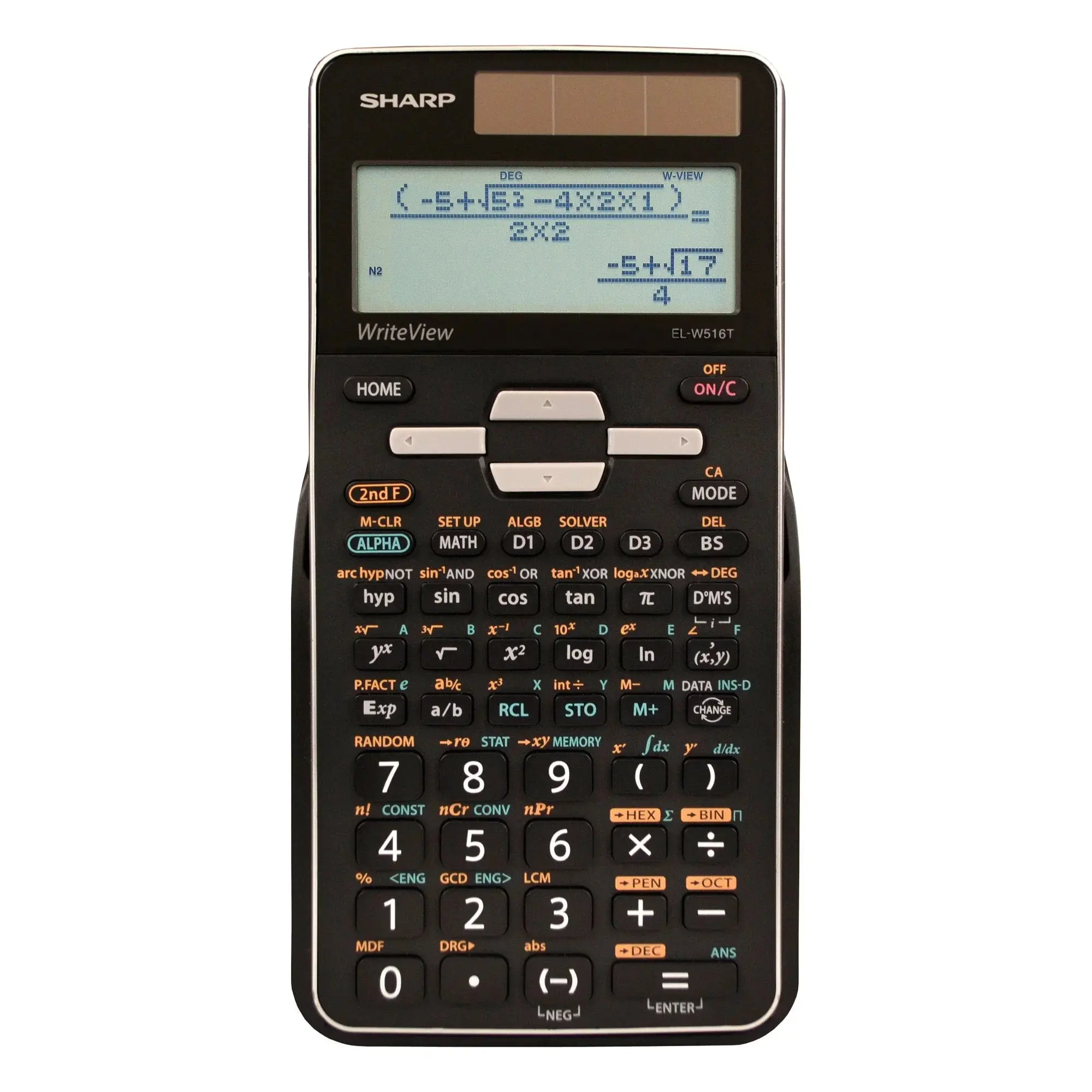 Sharp Advanced Scientific Calculator - 4-Line WriteView™ Display, 640 Functions, 7 Operational Modes, 1 & 2 Variable Statistics, 3-Variable Linear Equation Solvers, Advanced Calculation Capabilities, 4-Line View, Sat Approved, 4-Line Display, Engineering/
