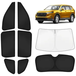 Car Window Shades for Honda CR-V 2023-2026 Windshield Sun Shade Side Window Cover UV Block Privacy Protection CRV Accessories for Camping Blackout Rear Back Full Set 8PCS