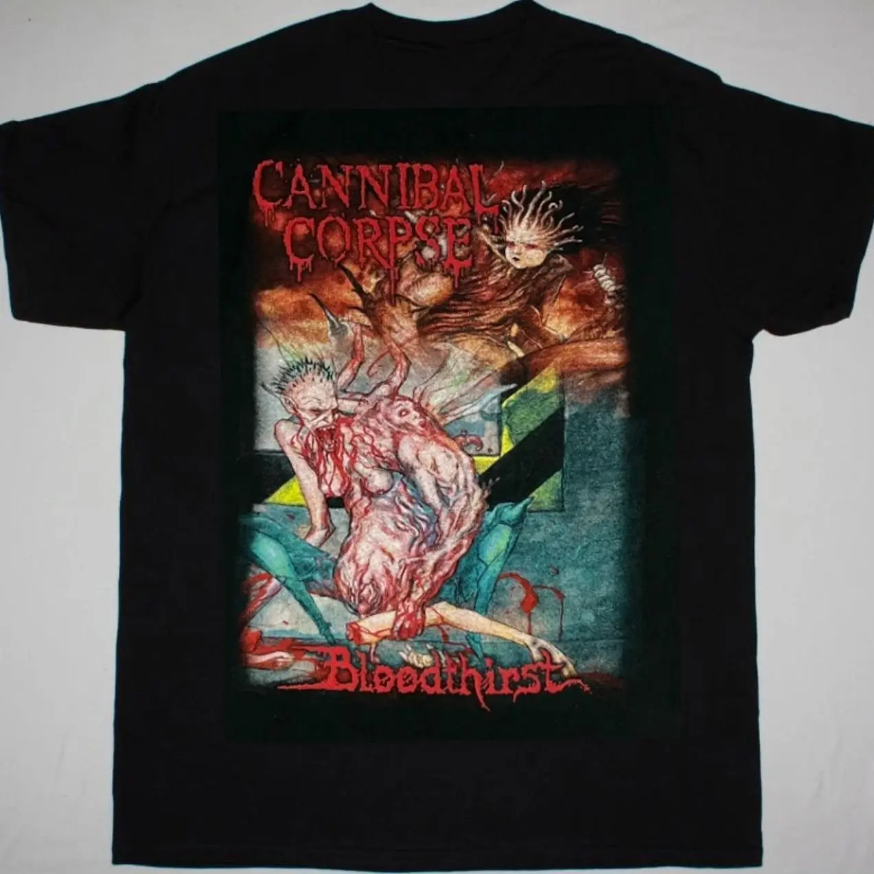 Cannibal Corpse Vintage Death Metal Band Graphic T Shirt S-5XL I