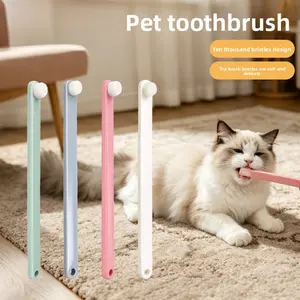 Soft Bristle Dog & Cat Toothbrush, Gentle Pet Dental Care and Teeth Cleaning Tool