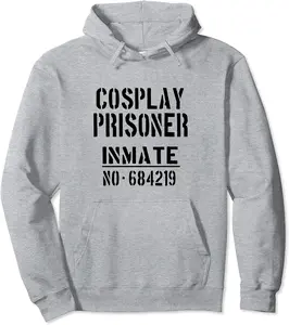Cosplayers / Cosplay Prisoner Inmate Easy Halloween Costume! Pullover Hoodie - Diegoort Shop 45B0CVHYLW16