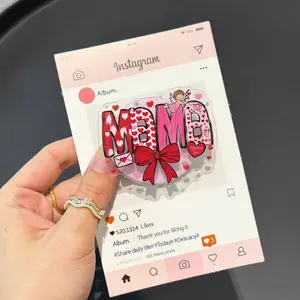 Cute Valentine MAMA Magsafe Phone Grip – Magnetic Pop Socket & Kickstand – Sweet Mom Gift