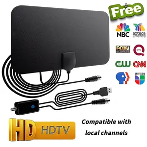 Indoor TV Antenna Digital Smart Ic Chip, 50 Mile Remote Reception, More Free Channels, Lightweight, Easy Stick Installation, Suitable for multiple scenarios, Digital Signal Antenna