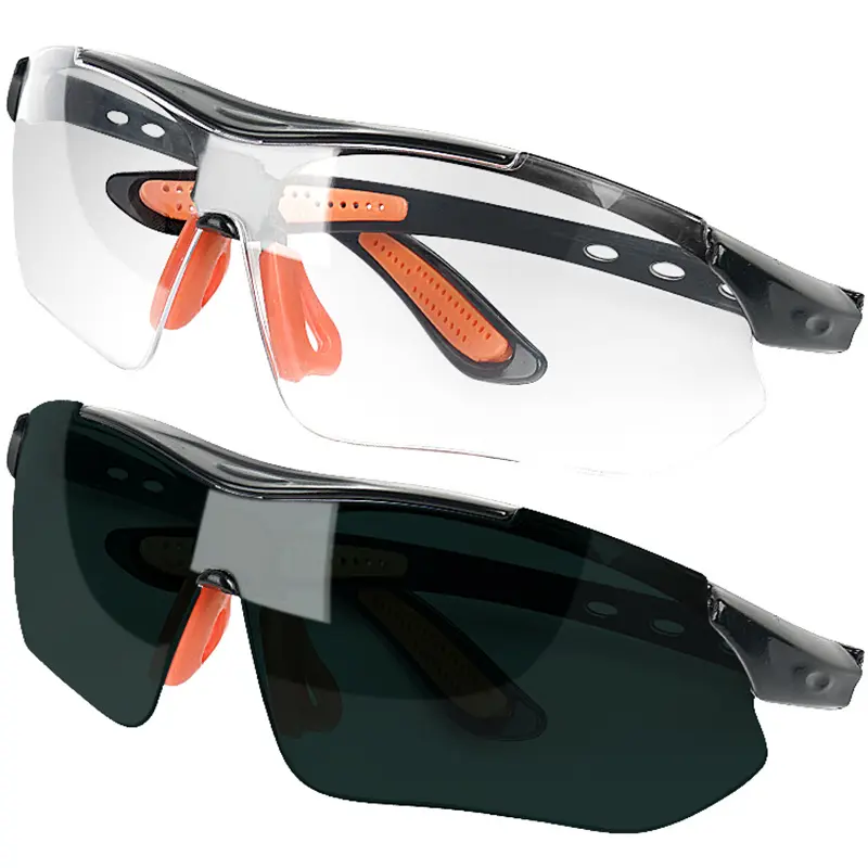 1pc Sports Protective Eyewear，Cycling Windproof Goggles Safety Vented HD Eye Glasses Work Lab Laboratory Safety Sandproof Protective Glass Goggle