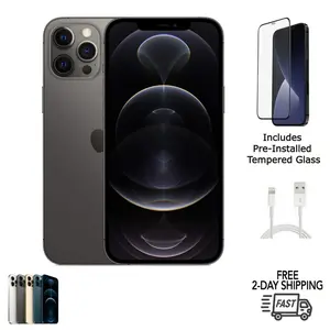 Refurbished iPhone 12 Pro (Unlocked)-Acceptable Condition with Tempered Glass Screen Protector & 1 Year Warranty Refurbished iPhone 12 Pro (Unlocked)-Acceptable Condition with Tempered Glass Screen Protector & 1 Year Warranty