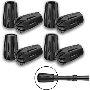 Durable Replacement Trekking Pole Tips, Universal Anti-Slip Walking Stick Tips Caps, Shock Absorbing Hiking Pole Tips Accessories Fits 11mm Standard Poles