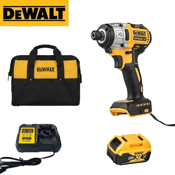 DEWALT DCF887 20V MAX XR Brushless Cordless Impact Driver - 1/4" Hex Hand Tool for Woodworking, Construction Projects high torque heavy-duty power hardware tool accessory lug nut remover automotive repair solution