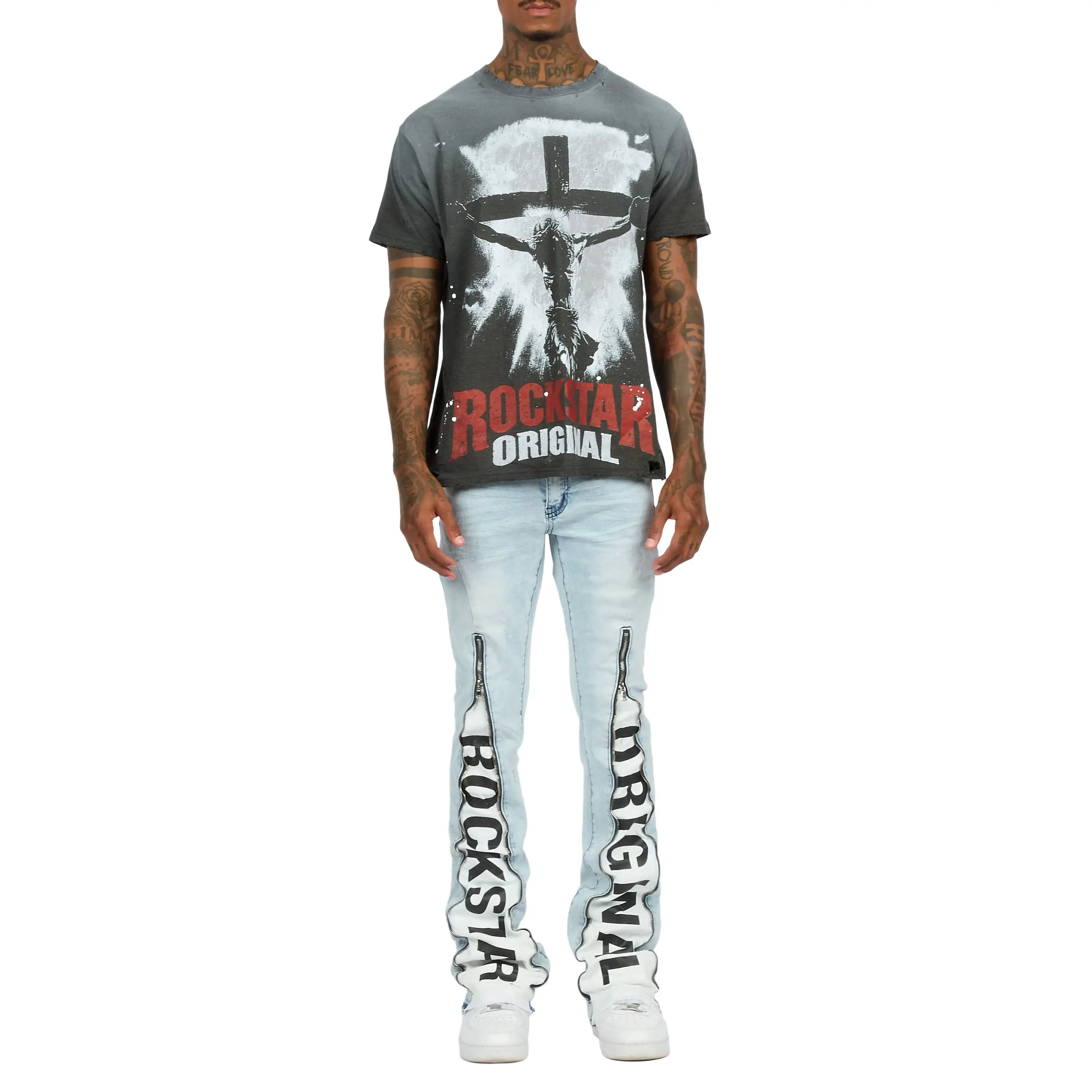 Philly Light Blue Stacked Fit Jean