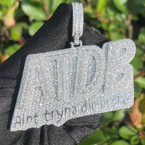 Rhinestone Letter Design Pendant Hip Hop Jewelry, Fashion Accessories for Party, Daily Decor, Valentine's Day for Him