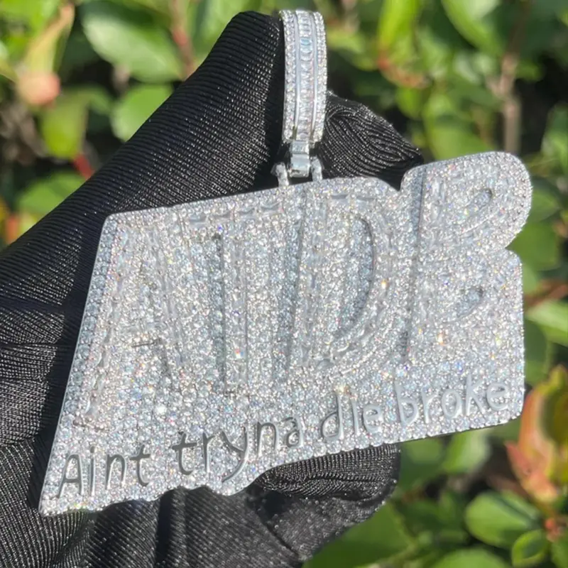 Rhinestone Letter Design Pendant Hip Hop Jewelry, Fashion Accessories for Party, Daily Decor, Valentine's Day for Him