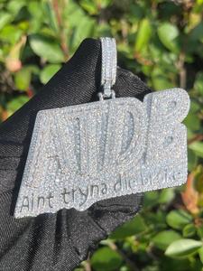 rhinestone letter design pendant hip hop jewelry, fashion accessories for party, daily decor, valentine's day for him