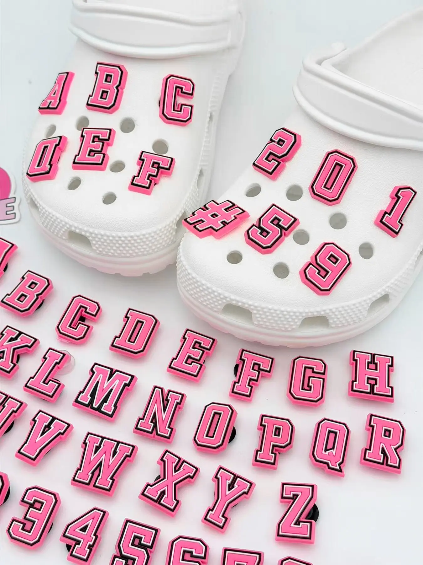 Dongdong Shoes DIY Decoration Clips, Shoe Charms, 26/37 Letter Alphabet Design, Perfect for Customizing Your Footwear, Ideal Gift for Creative Minds