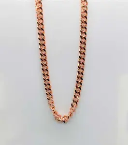 Copper Cuban Link Chain Necklace – Bold Style &amp; Energy Flow (24 Inch)