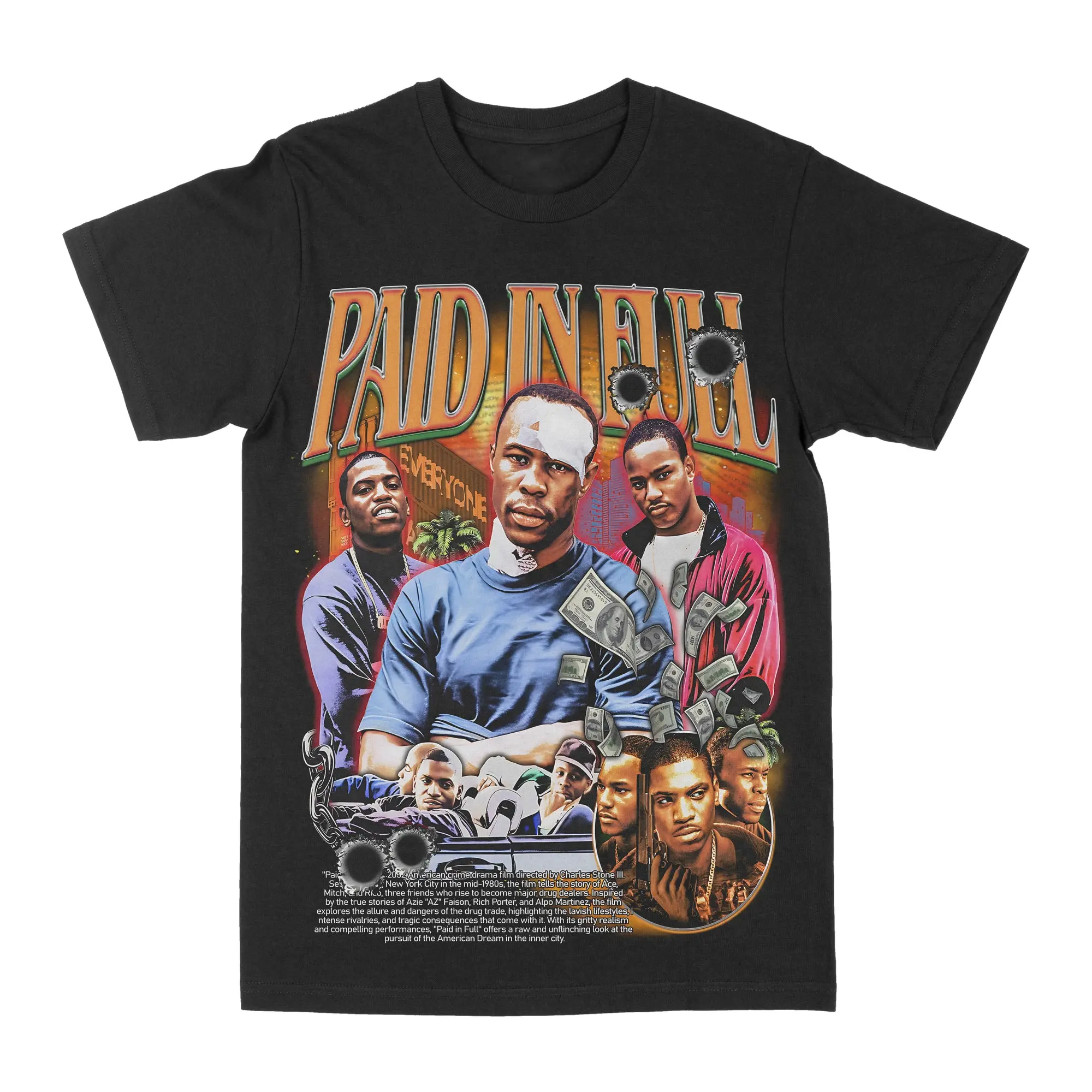 Paid In Full Graphic Tee Retro Unisex T-shirt Fashion Clothing for Men & Women