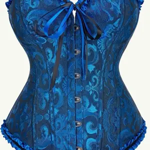 Women's Ruffle Strapless Corset Bustier Top - Sculpting Tummy Control for Tube Style - Womenswear