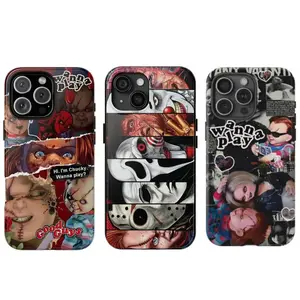 Chuckyy Horror-themed Halloween phone case, suitable for iPhone 11, 12, 13, 14, 15, 16，17