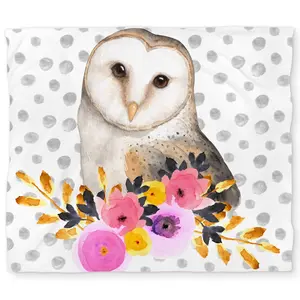 360 Stand King Size Duvet Cover Set - Nature Theme Owl Print, Microfiber Face, Soft Fabric, Elegant Bedroom Bedding Set, Home Textile Bedding Accessory, Duvet Cover Sets
