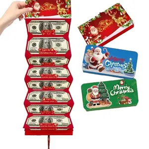 Christmas Surprise Cash Gift Envelopes 2026  - 10 Slots DIY Card Holder, Holiday Money Gift Envelopes for Women Men Girls Boys