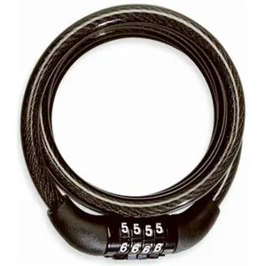 212 MAIN Ezguard Bicycle Lock - 5 ft Steel Cable, No-Keys Operation, Quick Stop Function, Ideal for Low to Medium Crime Areas Cycling Security Gear