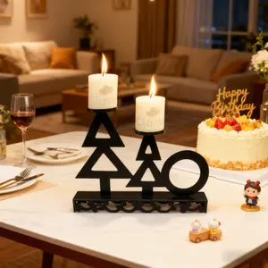 Candlestick Holder Stand, Christmas Candleholder Stand, Home Decor Candlestand, Wedding Banquet Party Anniversary, Decoration Items