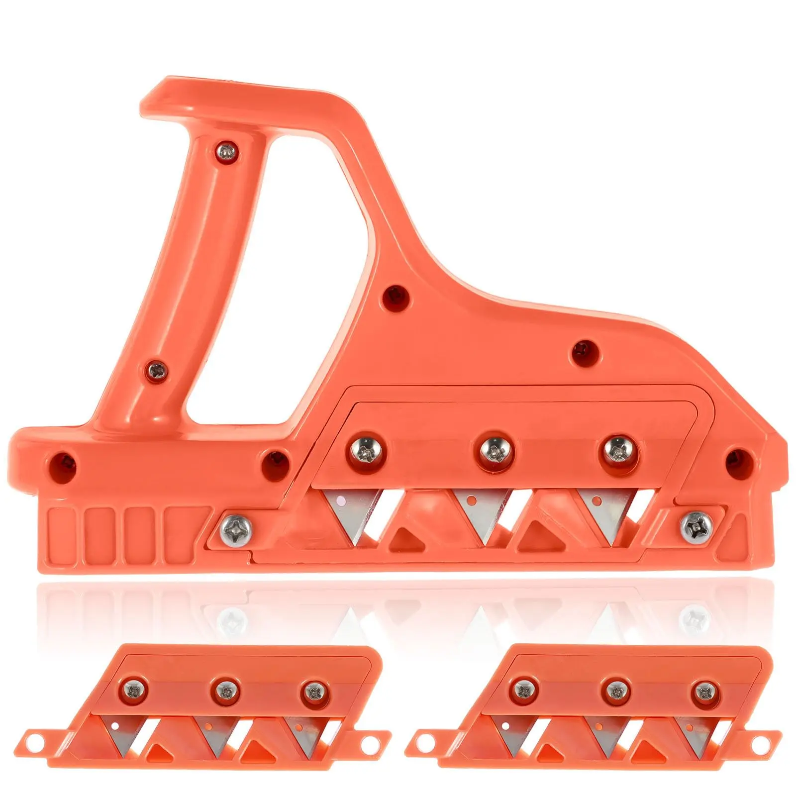 Drywall Edge Cutter with 45°-60° Angles, Precision Drywall Cutting Tool with 10-Blade Set, Gypsum Board Chamfer Hand Tool for Home Improvement