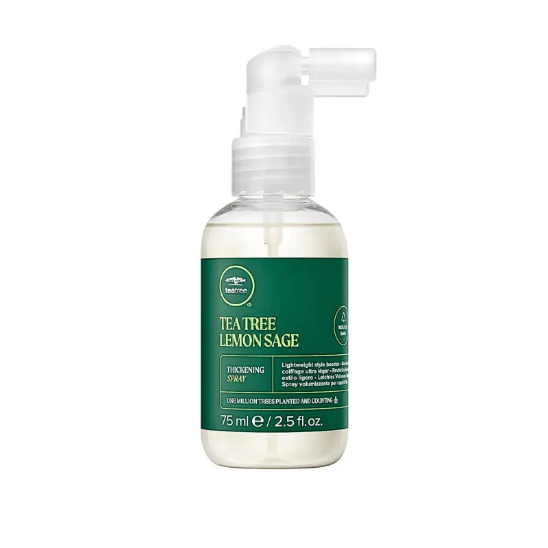 Paul Mitchell Tea Tree Lemon Sage Thickening Hair Spray - Paraben-Free, Lightweight Volume-Boosting Spray for Fine Haircare, Coastal Sage & Citrus Fragrance, Aqua-Based Styling Product in Bottle, Thickening Spray