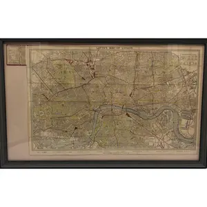 1881 Lett’s Pocket Map of London
