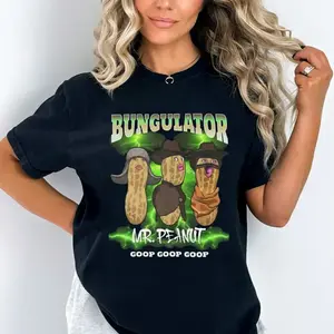 Bungulator Mr. Peannut Shirt, Burnt Peanut Goop Goop Goop Hoodie, Meme The Burnt Peanut Sweatshirt, Arc Raiders Peanut Tee , Unisex Sweater Pullover Tee