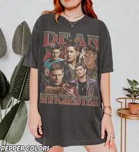 Vintage Dean Winchester Shirt, Supernatural Dean Winchester Bootleg Comfort Colors Tee Graphic T-Shirt,Gift For Women and Man Unisex T-Shirt