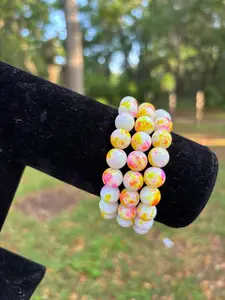 Paint Ball Beaded Bracelet 1pc Unisex Fashion Accessory with Colorful Beads