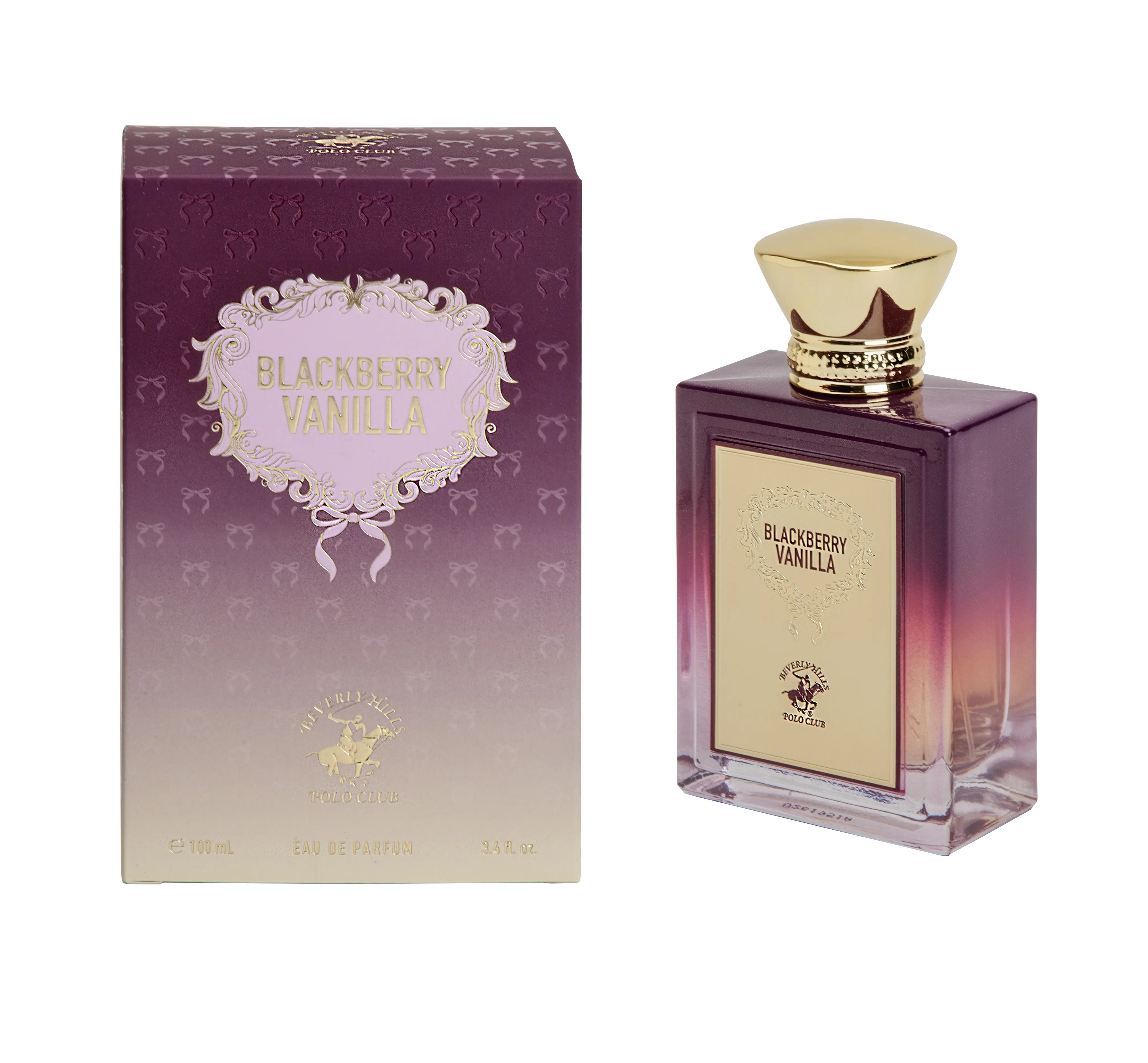 Beverly Hills Polo Club | Blackberry Vanilla Gourmand 3.4oz / 100ml Eau de Parfum Spray for Women – Long-Lasting All-Day Scent | Ideal for Everyday Wear, Date Nights, or Special Occasions