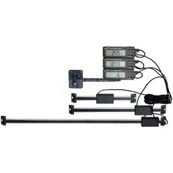 iGaging Linear Scale with Cable - Model 35-712-P, 12" Max Measuring Range, 0.0005" Resolution, 24" Scale Length, 76" Cable Length, Default Configuration, Scale + Cable