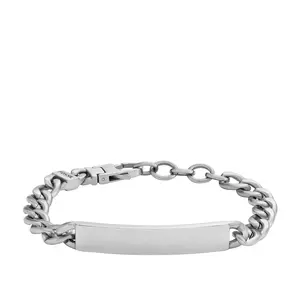 Fossil Men's Ellis Stainless Steel ID Bracelet