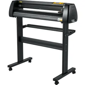 VEVOR Vinyl Cutter Machine, 28 Inch Paper Feed Cutting Plotter Bundle, Adjustable Force & Speed Vinyl Printer, LCD Display Windows Compatible Sign Making kit with Signmaster Software, Supplies, 3 BladSummervibes