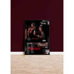 [Sale off up to 50%] All eyez on me Album Poster, 2pac Poster