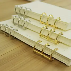 Metal Notebook Loose Leaf Binder, Binder Ring Snap Album, Split Hinged Keyring, Durable Office Supplies, Essential Stationery Accessory