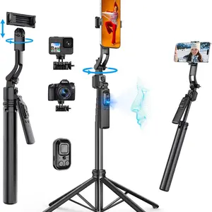 New upgrade Selfie Tripod Gimbal Stabilizer For Smartphone Bluetooth Remote Intelligent AI Follow-Up Anti Shake Pan Tilt