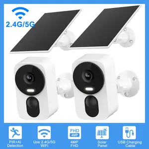 2Pack Security Cameras Wireless Outdoor: 2.5K HD Color NightVision for Clear Details in Darkness, 2.4G/5G WiFi, Two-Way Talk, Smart Motion Detection