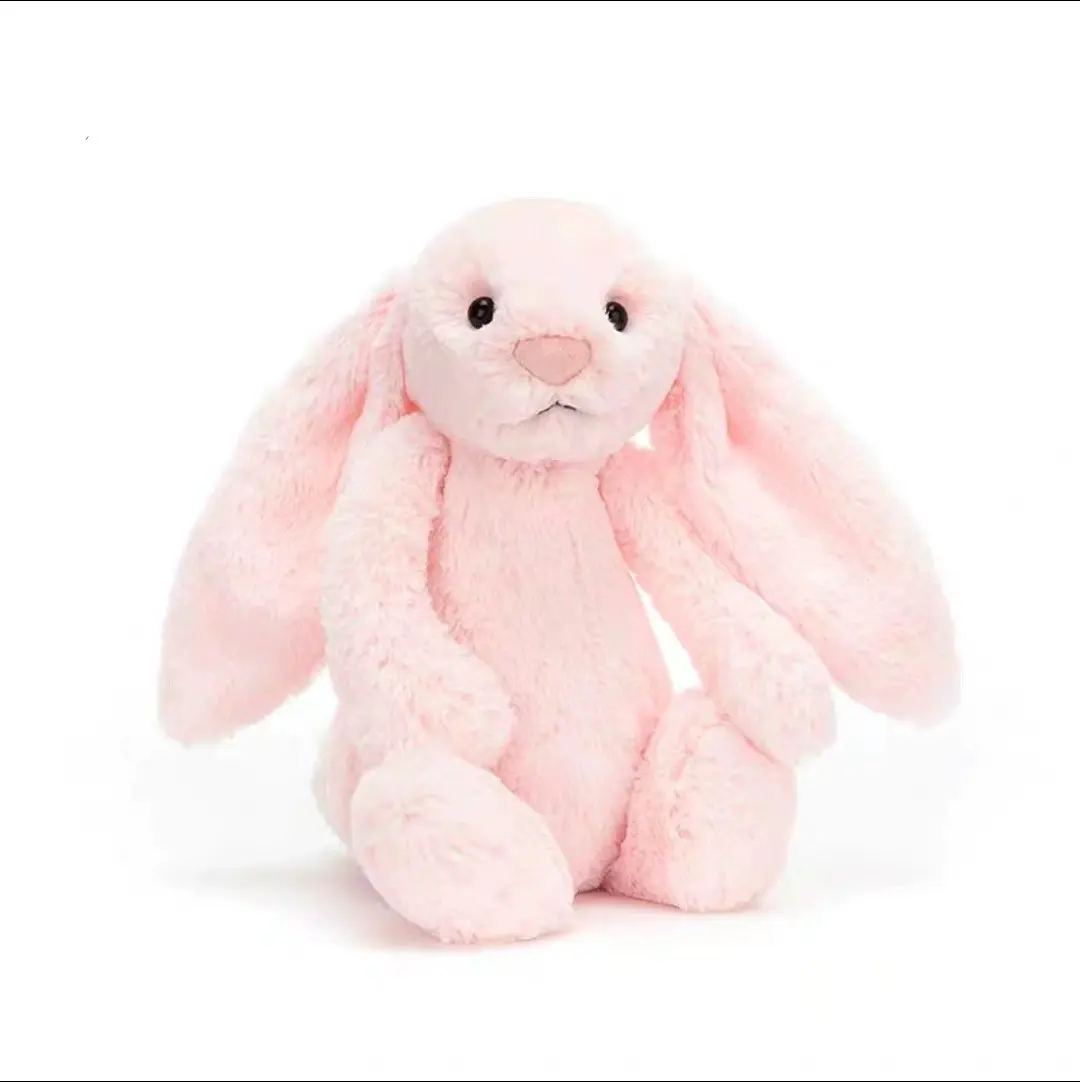Jellycat Bashful Pink Bunny Plush Toy, Soft Stuffed Animal, Cute and Cuddly Gift for Kids, Babies, Collectors, Home Decor, Fun Plush Toy, Keychain