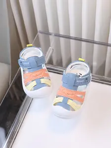 Cute Bunny Head Cover Sandals, Colorful Velcro Design, Soft Non-Slip Baby Walking Shoes, Breathable Toe Protection for Boys and Girls