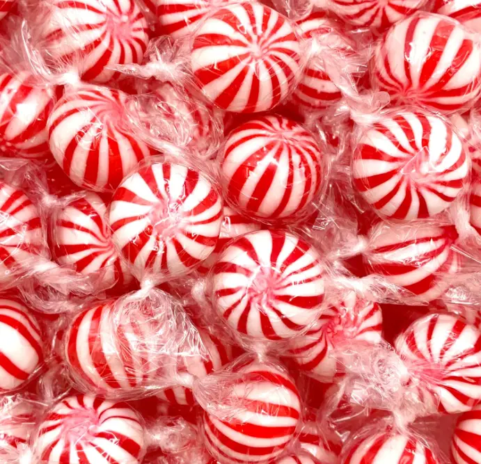 Jumbo MInt Balls |1 Pound Bag - Approx. 45 Count | Peppermint Hard Candy | Individually Wrapped