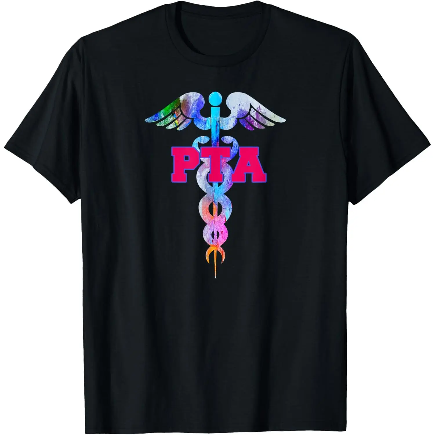 100%cotton PTA Physical Therapist Assistant Caduceus T-Shirt Novelty T-Shirt